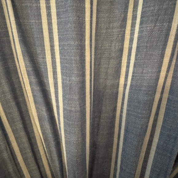 Abercrombie & Fitch Blue Striped Jumpsuit size L - Picture 10 of 12